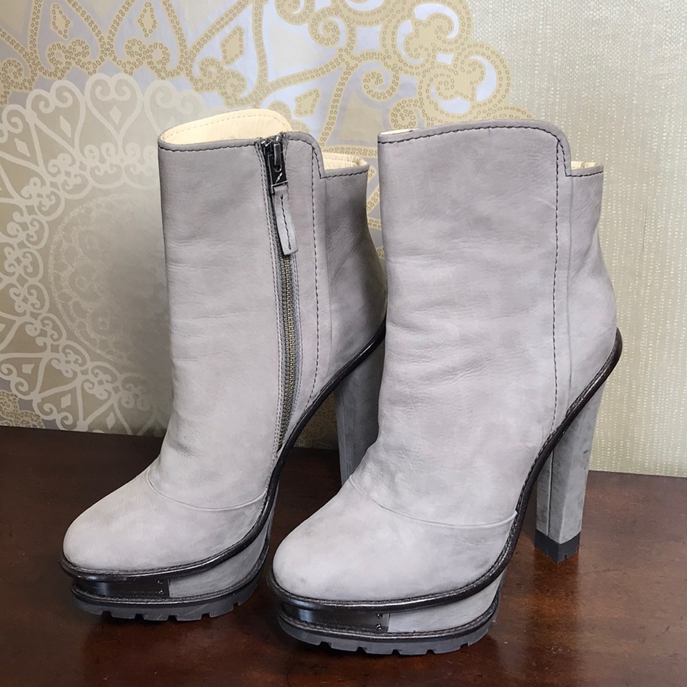 Platform Grey Suede